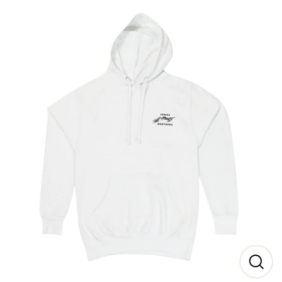 Jonas Brothers Women's White Hoodie Pullover‎ Sweater  NWOT - Picture 1 of 10